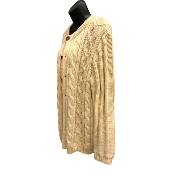 Muhlhauser vintage Fishermans knit cardigan chunky 38 chest - Picture 3 of 5